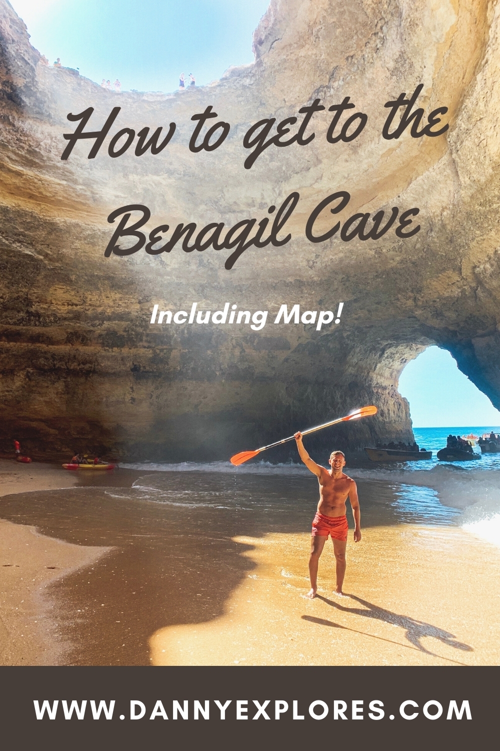 Benagil Cave with map PINTREST